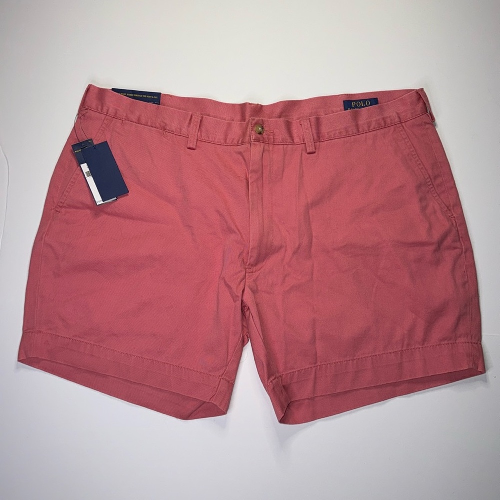 New With Tags Men's Polo Ralph Lauren Classic Fit 6" Shorts Nantucket Red Sz 40